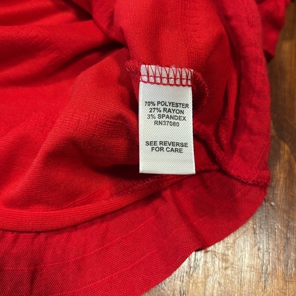 Cato Woman Red Tank Top With Ruffles In Front & Back Size 22/24 - Picture 8 of 10